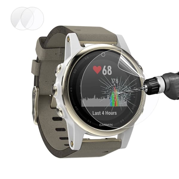 HAT PRINCE 2 stk blød nano skærmbeskyttelsesfilm Garmin Fenix 5S