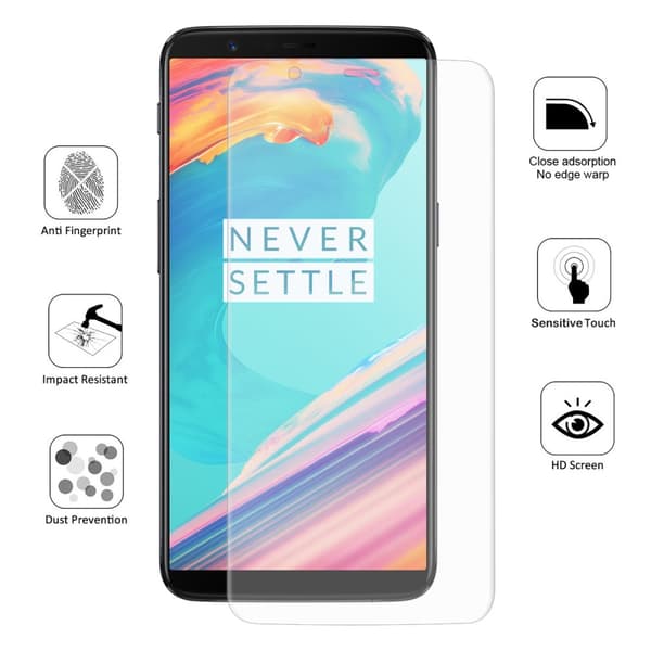 HAT PRINCE Curved PET Skärmskydd till OnePlus 5T