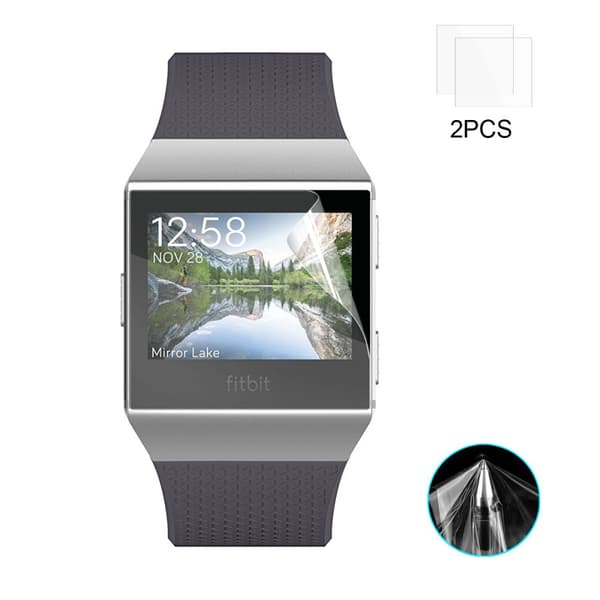 HAT PRINCE 2Pcs/Set Soft TPU Screen Protector Film for Fitbit Ionic