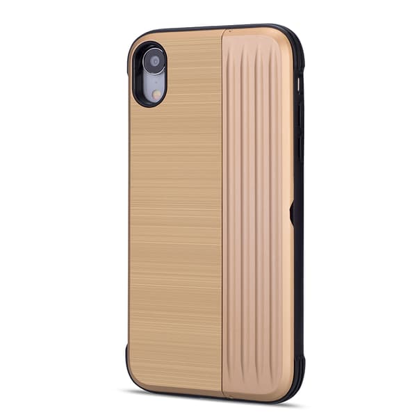 EXXO-Skyddsskal med plats för kort för iPhone XS Max