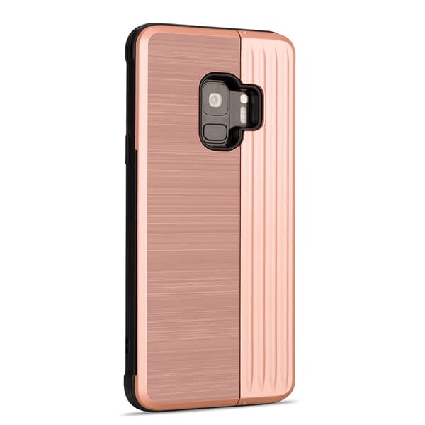 EXXO-Skyddsskal med plats för kort för Samsung Galaxy S9