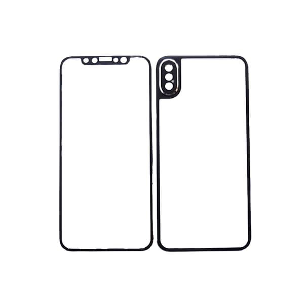 Dubbelsidigt Skärmskydd från HuTech (Aluminium) för iPhone X/XS