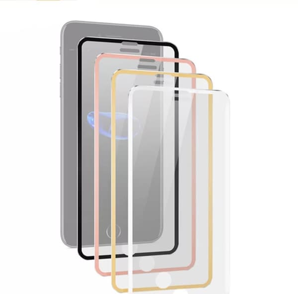 2-PACK iPhone XR ProGuard Skärmskydd 3D Aluminiumram (ORIGINAL) Guld Guld