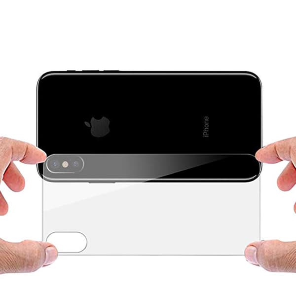 iPhone X/XS - 2st Skärmskydd för Baksida (HeliGuard)