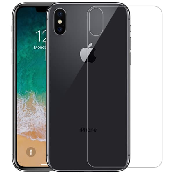 iPhone X/XS - 2st Skärmskydd för Baksida (HeliGuard)
