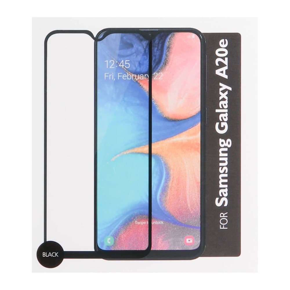 GEAR Hærdet Glas 3D Full Cover Sort Samsung A20e