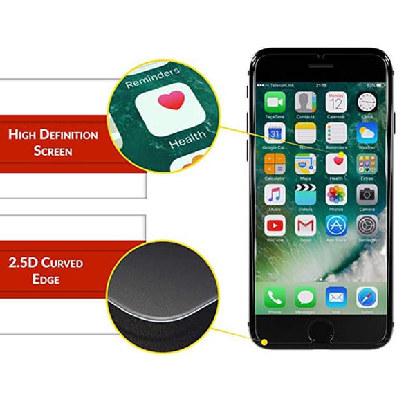 2-PACK iPhone 6/6S Skärmskydd Screen-Fit HD-Clear D:fence