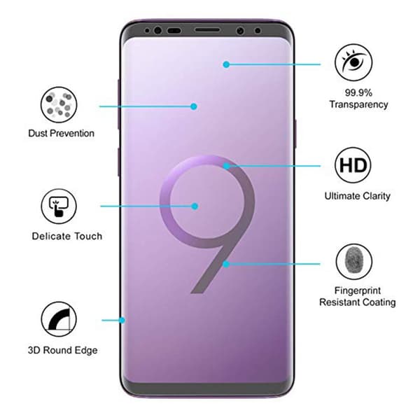 S9+ Skärmskydd Fram- & Baksida 9H Nano-Soft HD-Clear