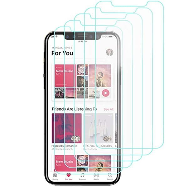 5-PACK Skärmskydd för iPhone X (MyGuard) Screen-Fit