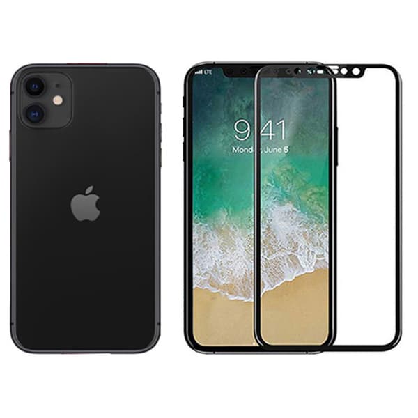 iPhone 11 Sk�rmskydd 4-PACK Carbon 9H Screen-Fit 3D/HD
