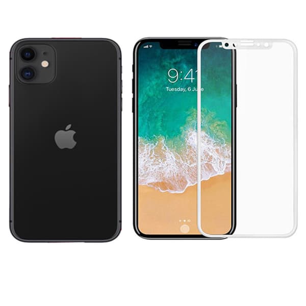 iPhone 11 Sk�rmskydd 4-PACK Carbon 9H Screen-Fit 3D/HD