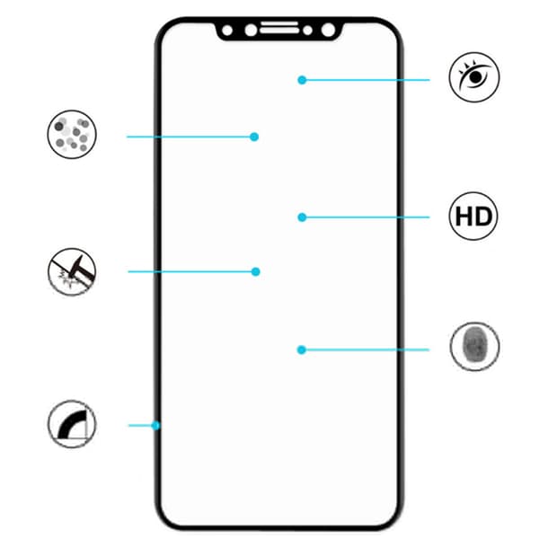 iPhone 11 (HuTechs) Carbon-Sk�rmskydd Svart Svart