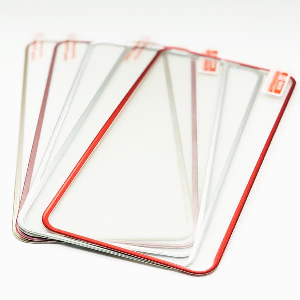 10-PACK HuTech Skärmskydd med Aluminiumram för iPhone XS Max