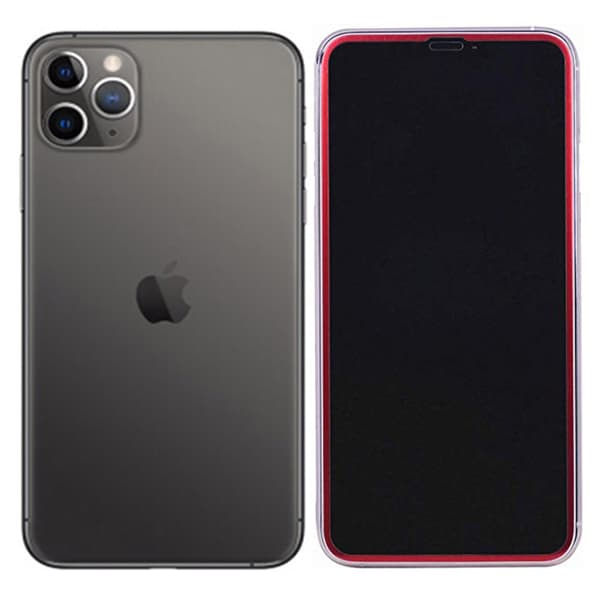 Skärmskydd 3D Aluminiumram iPhone 11 Pro Max 3-PACK