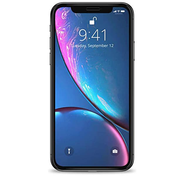iPhone XR Skärmskydd 2.5D 4-PACK med Ram 9H HD-Clear Screen-Fit