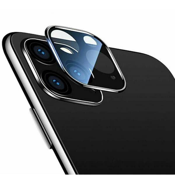 iPhone 11 Kameralinsskydd i Härdat glas + Titanlegeringsram Guld Guld