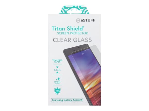eSTUFF Titan Shield Xcover 4 - Skjermbeskyttelse for mobiltelefon - glass - blank - for Samsung Galaxy Xcover 4