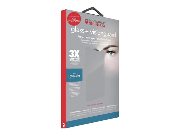ZAGG InvisibleShield glass+ visionguard - Skjermbeskyttelse for mobiltelefon - for Apple iPhone XS Max