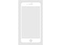 Miniatyrbilde 1 av 3: Woodcessories Woodcessories 3D Premium Glass iPhone 6 +/7 +/8+ White