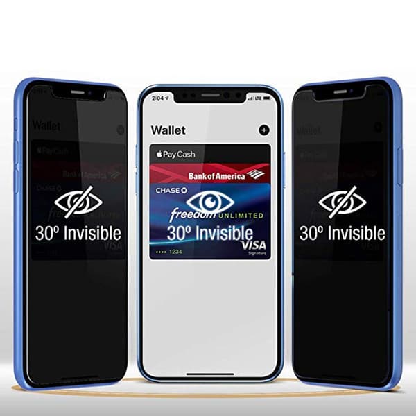 iPhone X/XS Anti-Spy Skärmskydd 9H Screen-Fit
