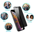 Miniatyrbild 1 av 11: iPhone XS Max 2-PACK FullCover Anti-Spy Skärmskydd 9H
