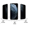 Miniatyrbild 1 av 11: iPhone 11 Pro 3-PACK FullCover Anti-Spy Skärmskydd 9H