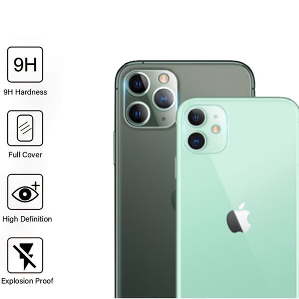 Bakre Kameralins 2-PACK Skärmskydd FullCover 9H 2.5D iPhone 11