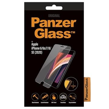 Stærk skærmbeskytter fra PanzerGlass til iPhone 6/6S/7/8/SE (2020)/SE (2022)