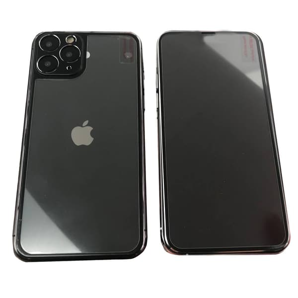Aluminium Fram- & Baksida Skärmskydd iPhone 11 Pro Max ProGuard Röd