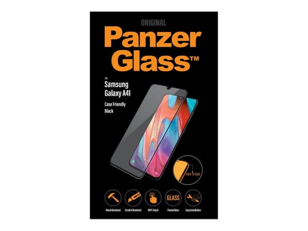 PanzerGlass™ | Koteloystävällinen - Skærmbeskytter matkapuhelimeen - Reunasta reunaan sopiva - rammefarve lajittelu | Samsung Galaxy A41