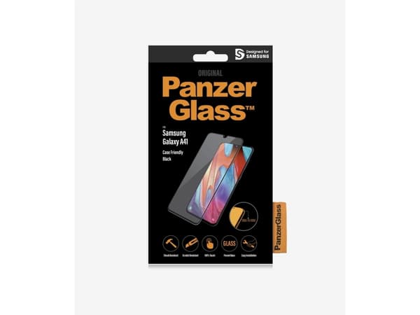 PanzerGlass™ | Koteloystävällinen - Skærmbeskytter matkapuhelimeen - Reunasta reunaan sopiva - rammefarve lajittelu | Samsung Galaxy A41