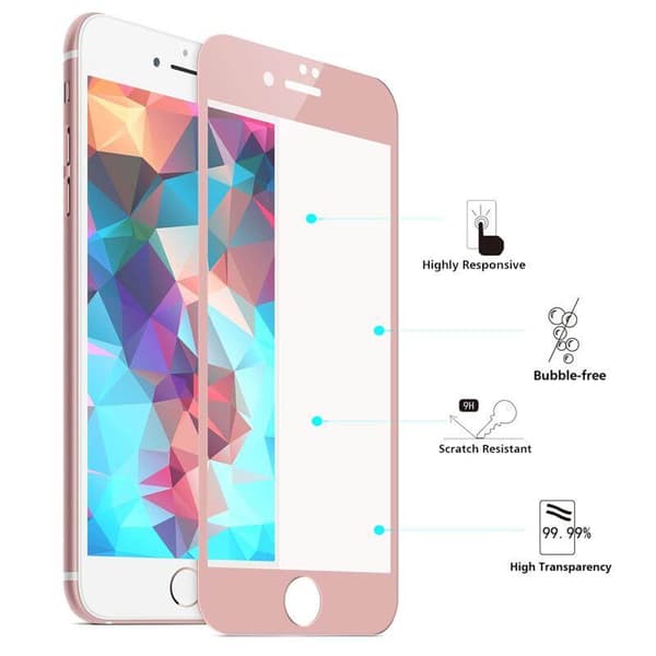 iPhone 8 Plus 2-PACK Skärmskydd 3D 9H 0,2mm HD-Clear ProGuard Svart Svart