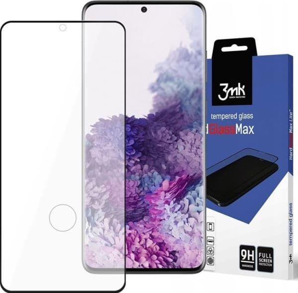 3MK Kova lasi Max sormenjälki LCD-suojalasi 3MK Kova lasi Max sormenjälki Samsung G988 S20 Ultra Musta