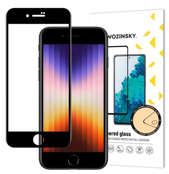 Skärmskydd iPhone 7/ iPhone 8 Härdat Glas Svart