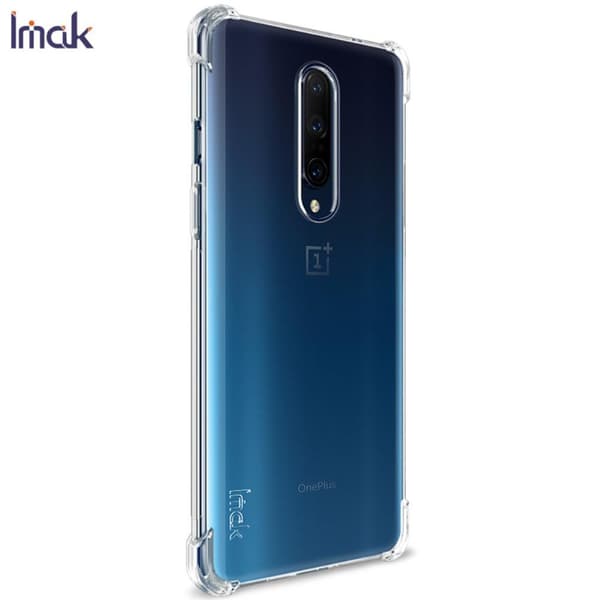 IMAK Soft TPU Cover med Skærmbeskytter til OnePlus 8 - Gennemsigtig