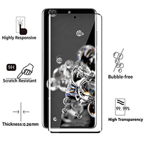 FULL-GLUE S20 Ultra 3-PACK Skärmskydd 9H 0,2mm HD-Clear ProGuard