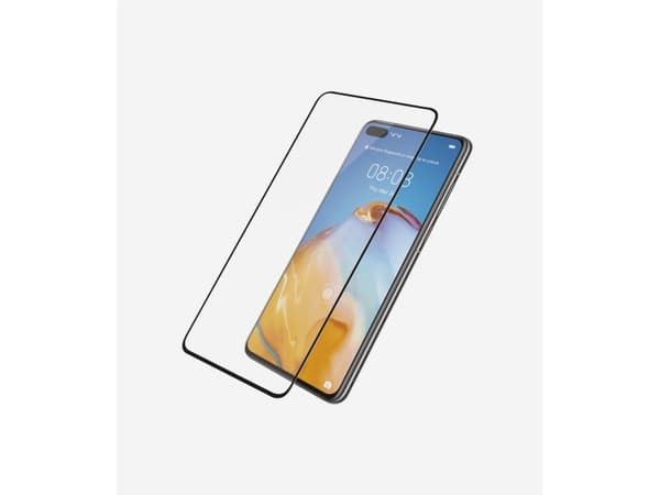 PanzerGlass Original - Skjermbeskyttelse for mobiltelefon - glass - rammefarge svart - for Huawei P40