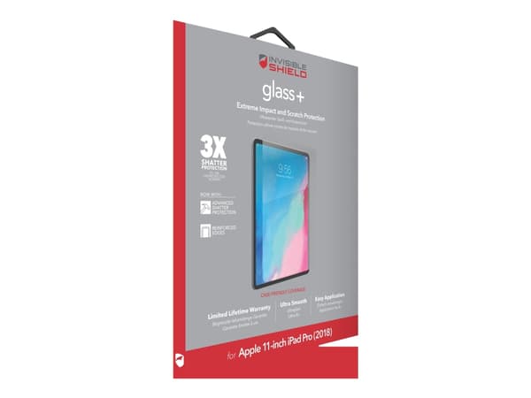 ZAGG InvisibleShield Glass+ - Skjermbeskyttelse for nettbrett - glass - for Apple 11-inch iPad Pro (1. generasjon)