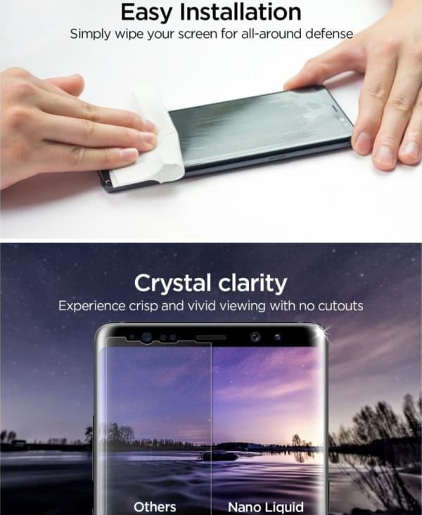 Spigen GLAS.tR Nano Liquid - Skärmskydd för mobiltelefon - klar