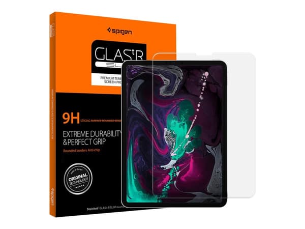 Spigen GLAS.tR Slim - Skjermbeskyttelse for nettbrett - glass - 11" - for Apple 11-inch iPad Pro (1. generasjon, 2. generasjon)