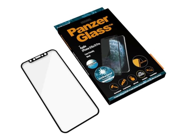 PanzerGlass 2697, Apple, Apple - iPhone X, Apple - iPhone Xs, Apple - iPhone 11 Pro, Asennus kuivana, Naarmuuntumisenkestävä, Iskunkestävä, Antibakte