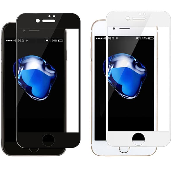 iPhone 8 Plus 2.5D 5-PACK Skärmskydd Ram 9H 0,3mm