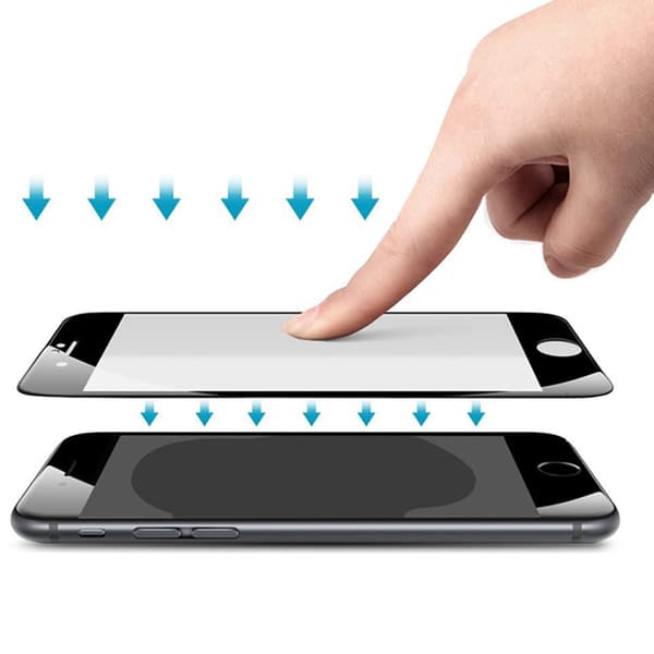 iPhone 8 Plus 2.5D 5-PACK Skärmskydd Ram 9H 0,3mm