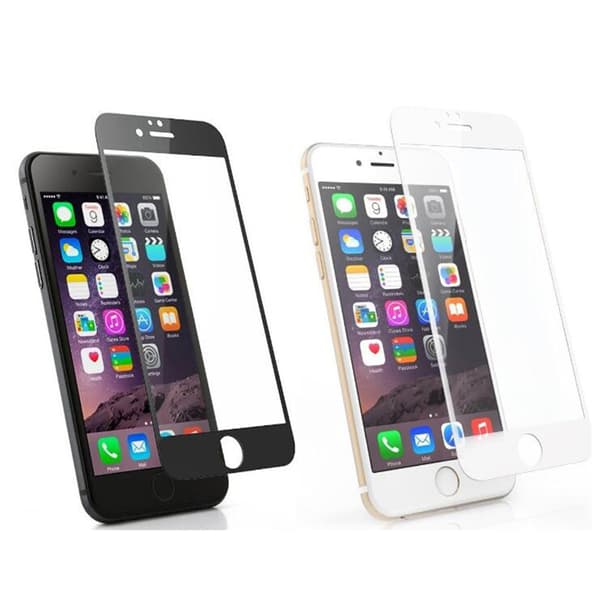 iPhone 8 Plus 2.5D 5-PACK Skärmskydd Ram 9H 0,3mm Svart Svart