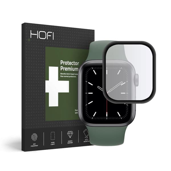 HOFI Härdat Glas Skärmskydd Apple Watch 4/5 (44Mm) Svart