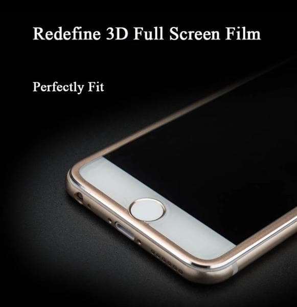 iPhone 6/6S HuTech (2-PACK) Skärmskydd-HELTÄCKANDE 3D med RAM