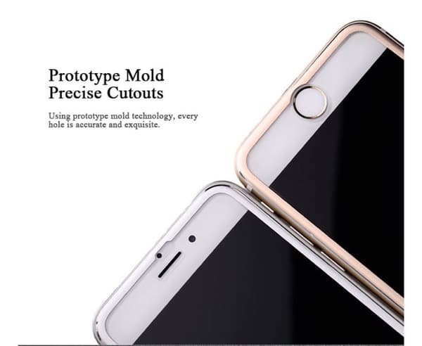 iPhone 7plus (3-PACK) HuTech Skärmskydd 3D-Aluminiumram ORIGINAL