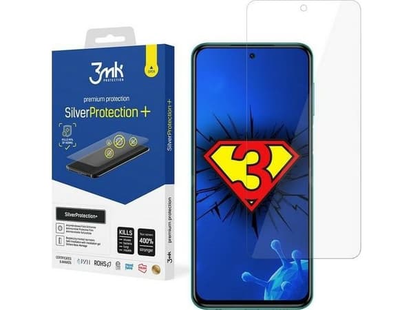 3MK 3MK 3MK Silver Protect+ Xiaomi Redmi Note 9S märkäasennus antimikrobinen kalvo