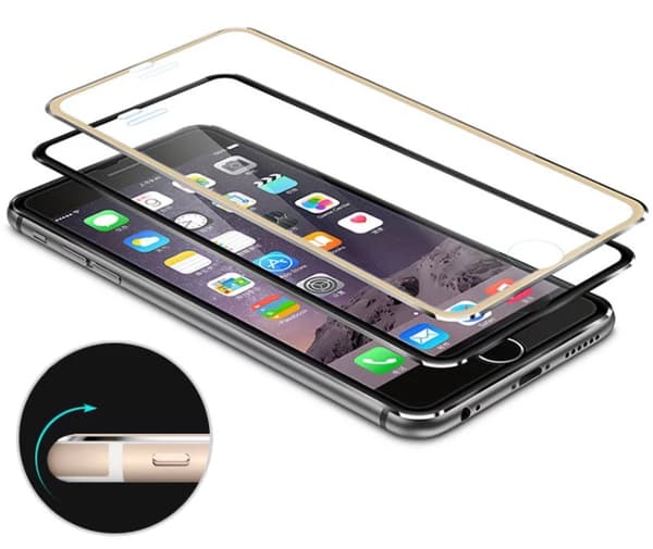 MyGuard Skärmskydd 2-PACK (Aluminium) Fullfit iPhone 7 Plus Silver Silver