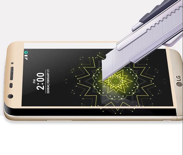 LG G5 - HeliGuard (2-PACK) EXXO-Skärmskydd med Ram 3D (HD-Clear)